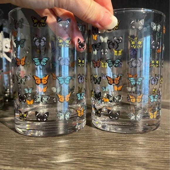 URBAN OUTFITTERS BUTTERFLY DAINTY GLASS - Picture 4 of 4